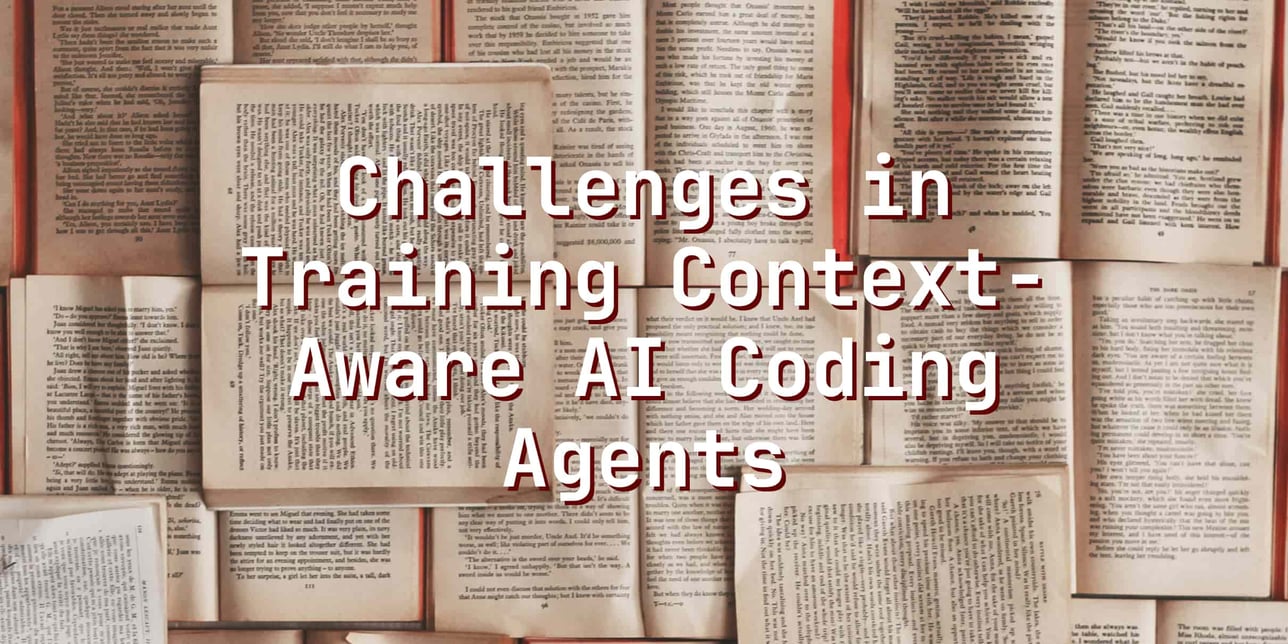 Challenges in Training Context-Aware AI Coding Agents